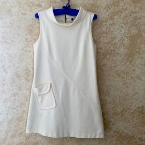 Jennifer Lopez, sleeveless white mini dress/ Size s